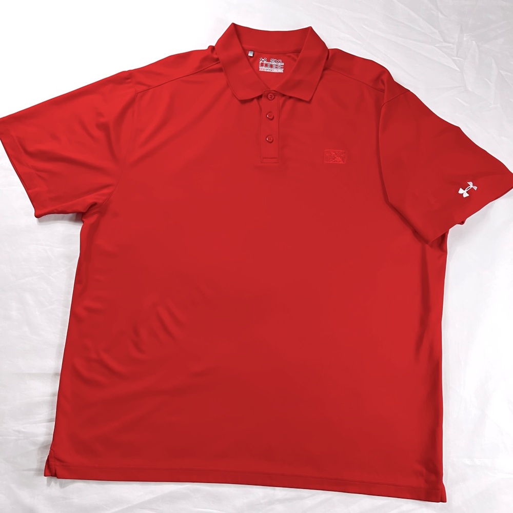 Men’s Under Armour Red Polo Loose Size XXL